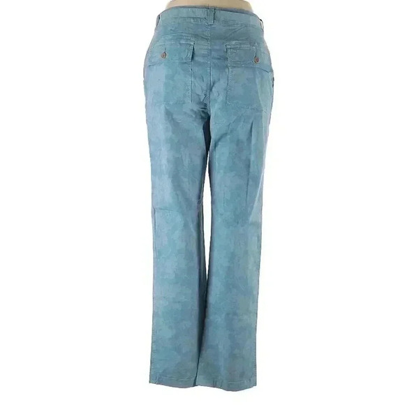 Sundance Womens Tie Waist Paisley Pants Size 6 Blue Floral  Casual - Picture 2 of 7